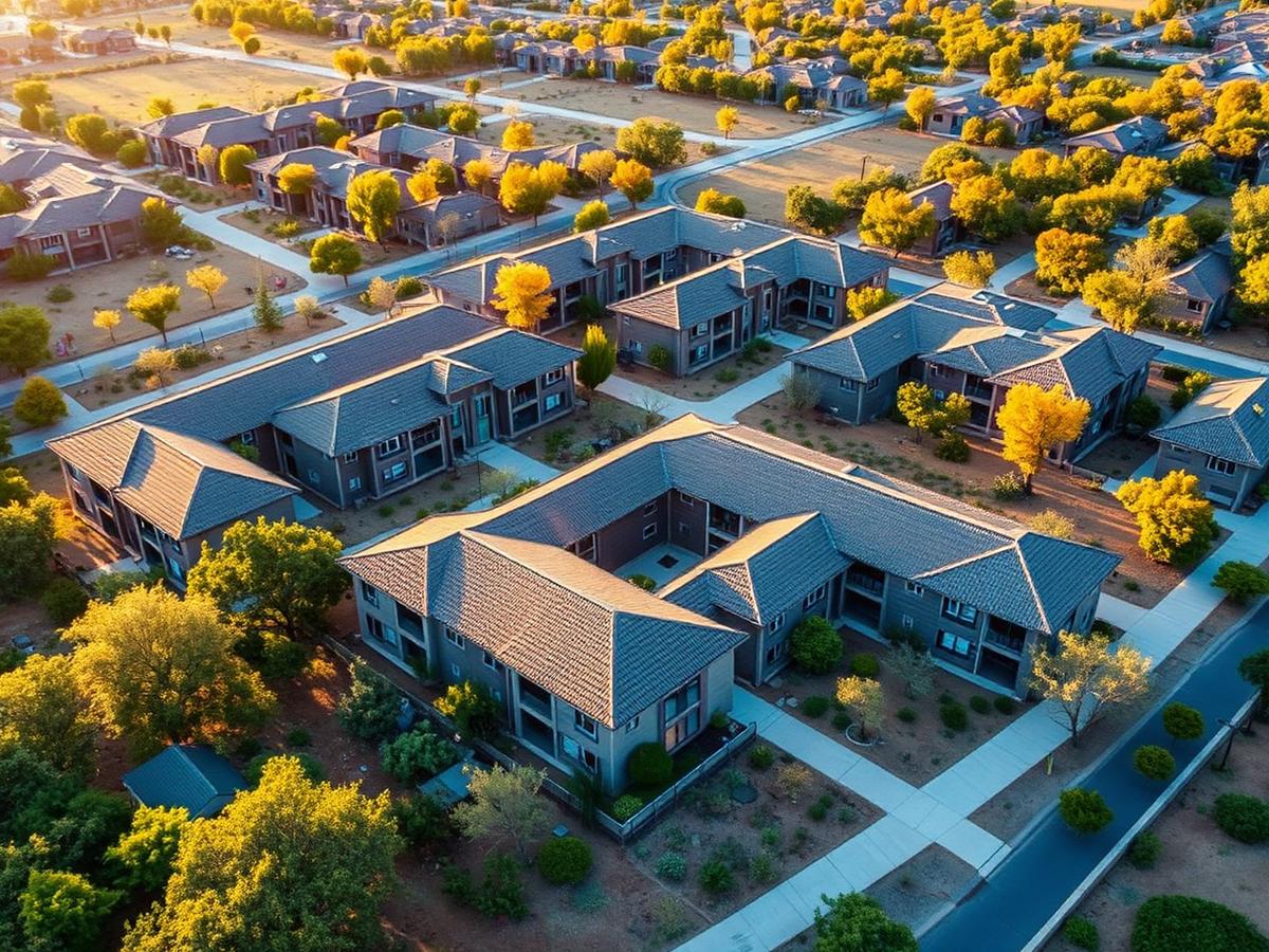 Sustainable Residential Community — placeholder imagery representing real estate development work